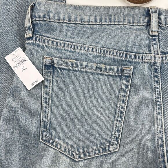 NWT Gap‎ New School Straight Distressed Raw Hem Jeans Girls 14 Plus - Picture 8 of 11